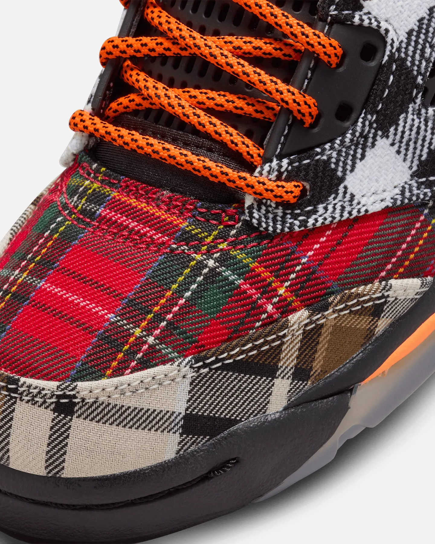 Jordan Kids' Air Jordan 5 Retro Plaid (GS) Black/Orange