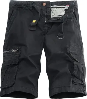 LCMTWX Men's Cargo Shorts Color Cropped Shorts and Cotton Men's Trousers Casual Men's Pants Khaki Cargo Shorts for Men Mens