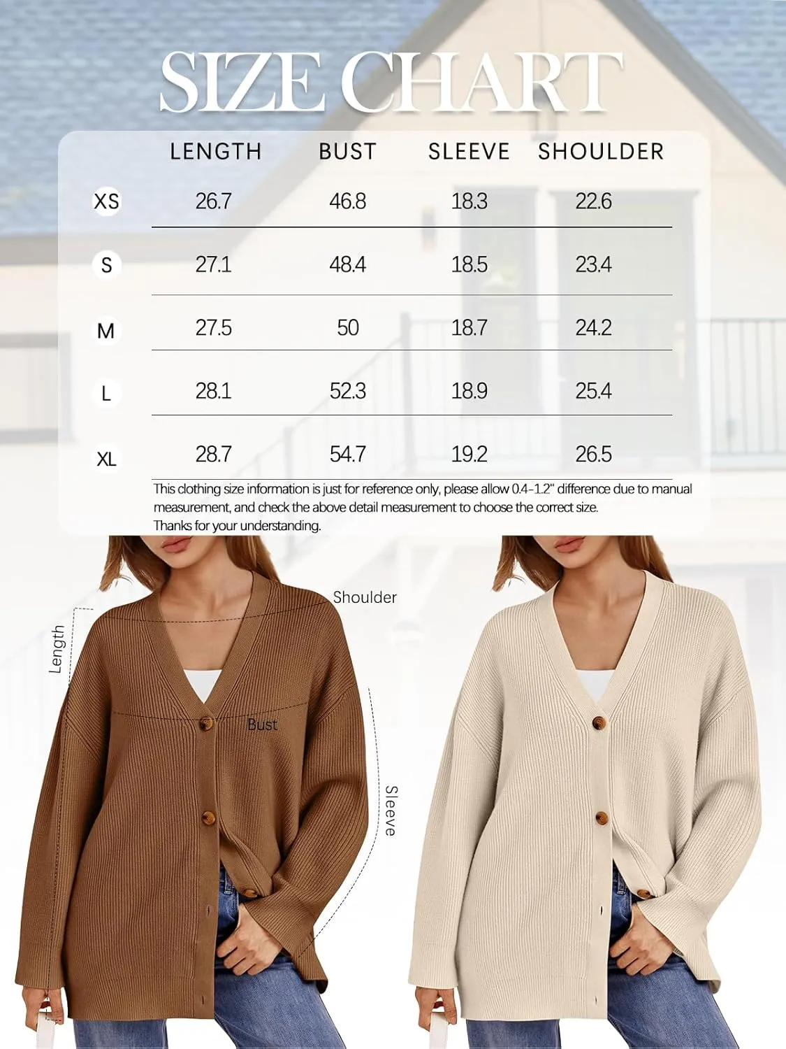 LILLUSORY Women Oversized Cardigan Sweater 2025 Fall Outfits Cloth Fashion V Neck Knit Button Front Casual Trendy Tops