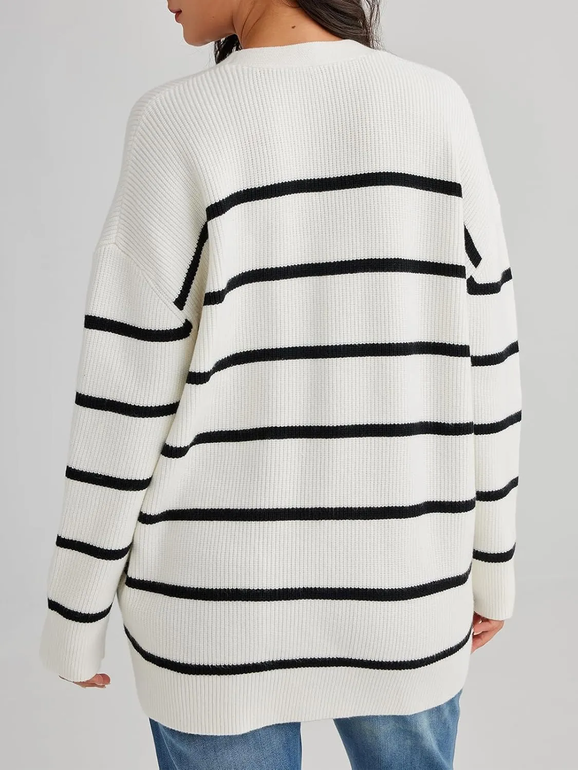LILLUSORY Women Oversized Cardigan Sweater 2025 Fall Outfits Cloth Fashion V Neck Knit Button Front Casual Trendy Tops