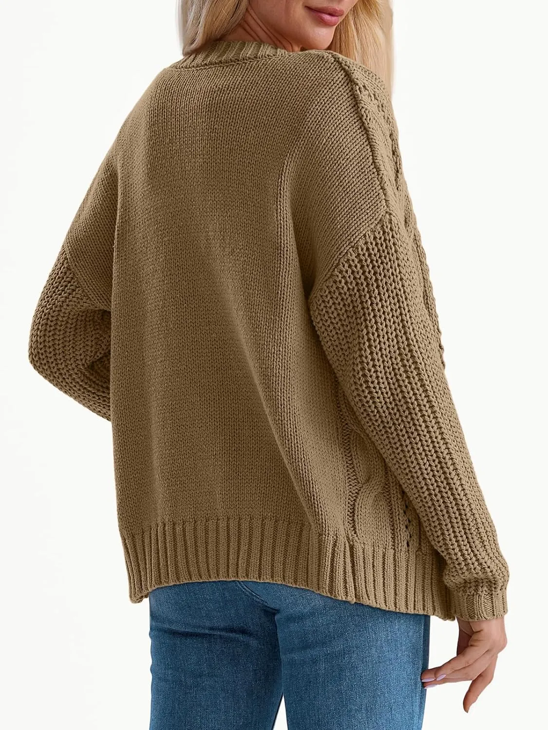LILLUSORY Women's Cardigan Sweaters Cable Knit Crochet Cotton Fall Jackets Button Up Chunky Trendy Outfits