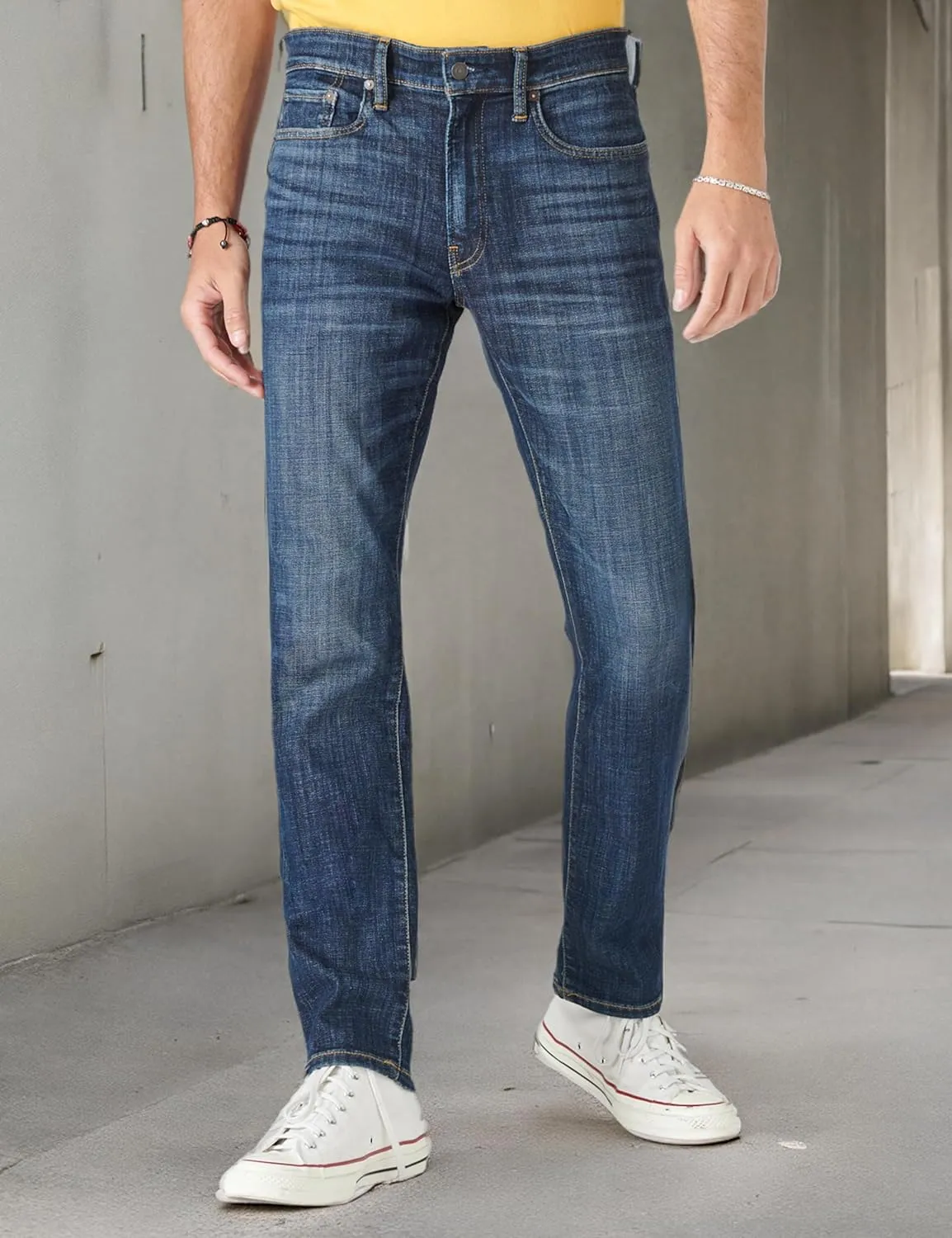 Lucky Brand Men's 410 Athletic Straight Coolmax Stretch Jean