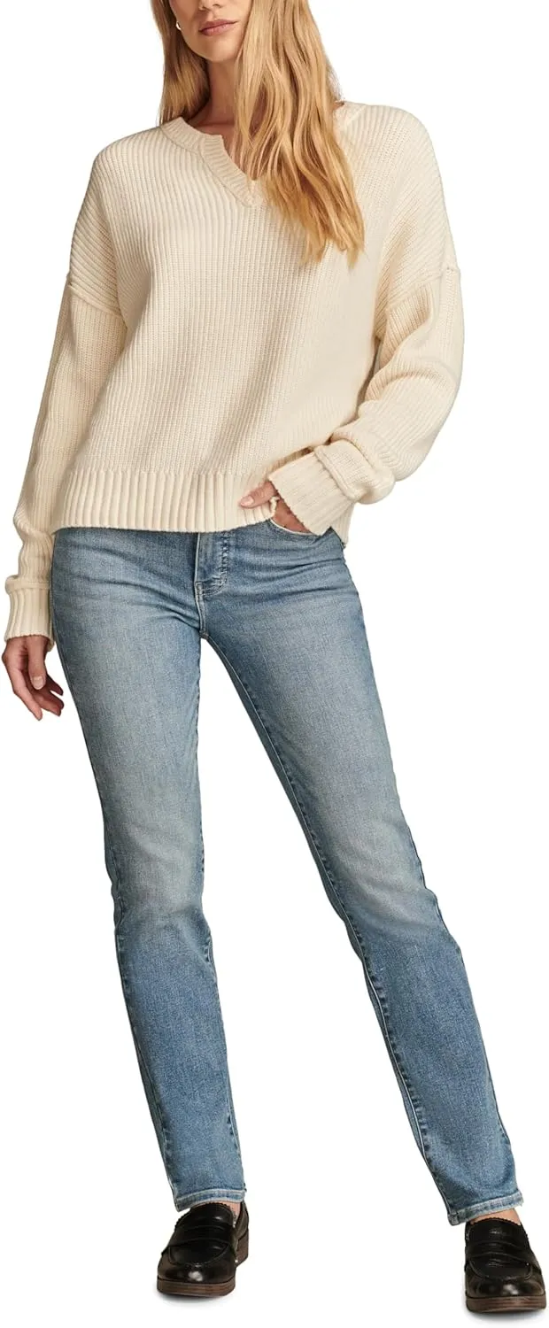 Lucky Brand Women's High Rise Zoe Straight Jean