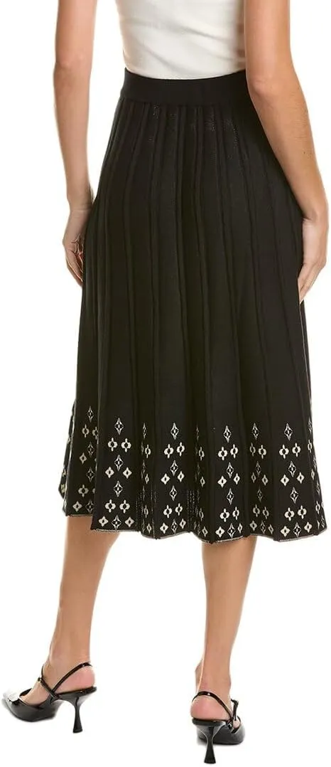 Max Studio Women's Pleated Midi Sweater Skirt