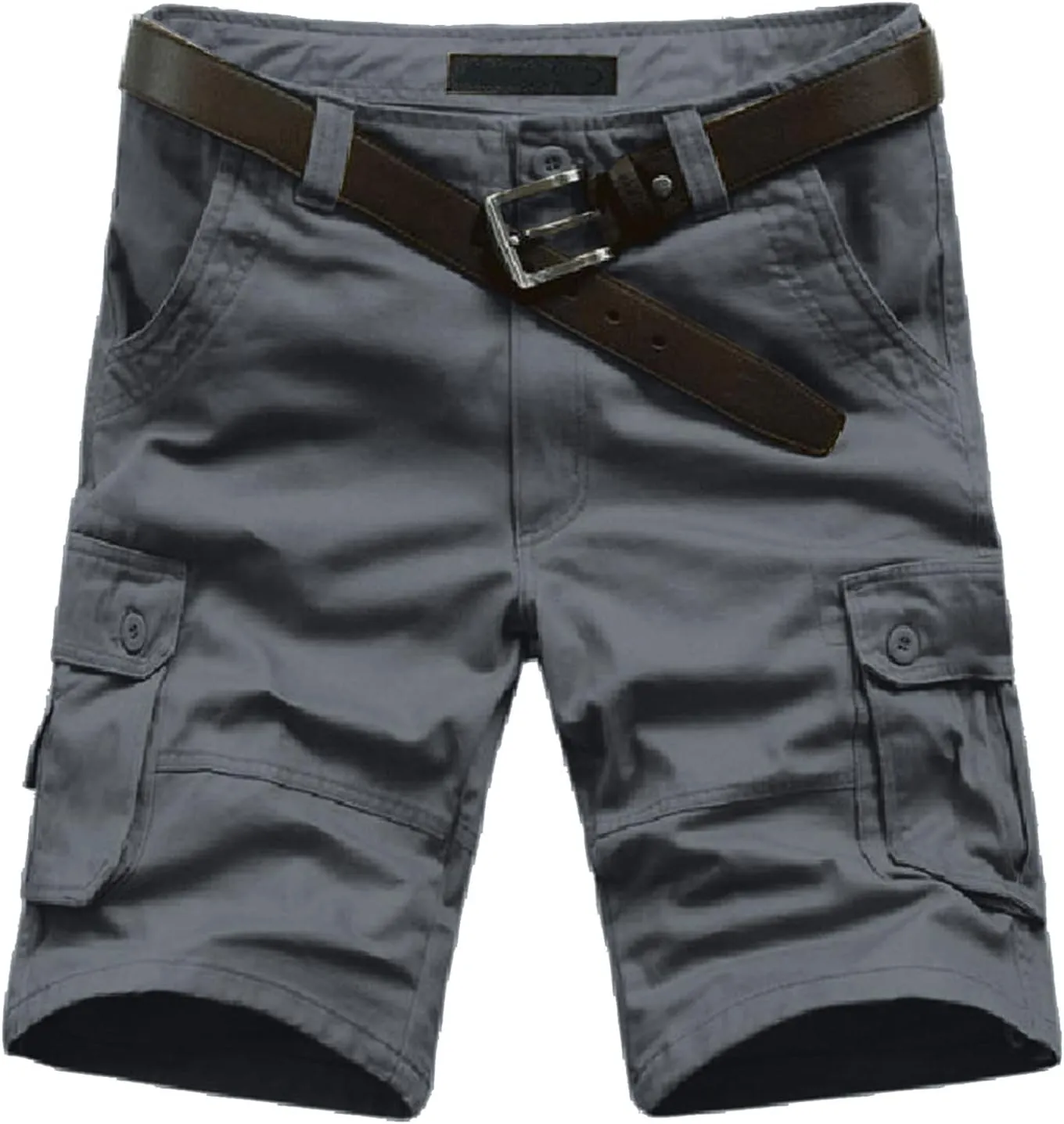 Men Cargo Shorts and Pants Leisure Color Fashion Men's Solid Summer Men's pants Chores Para Hombre Men's Cargo Black