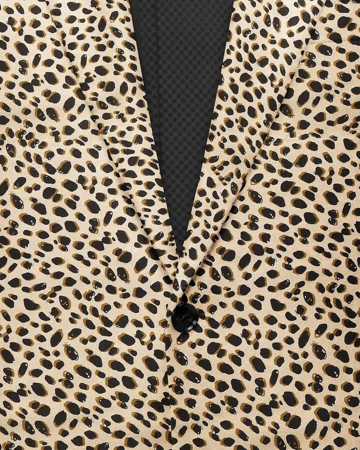 Men's Blazer 2 Button Long Sleeve Printed Regular Fit Suit Jacket Business Lightweight Casual Sport Coat