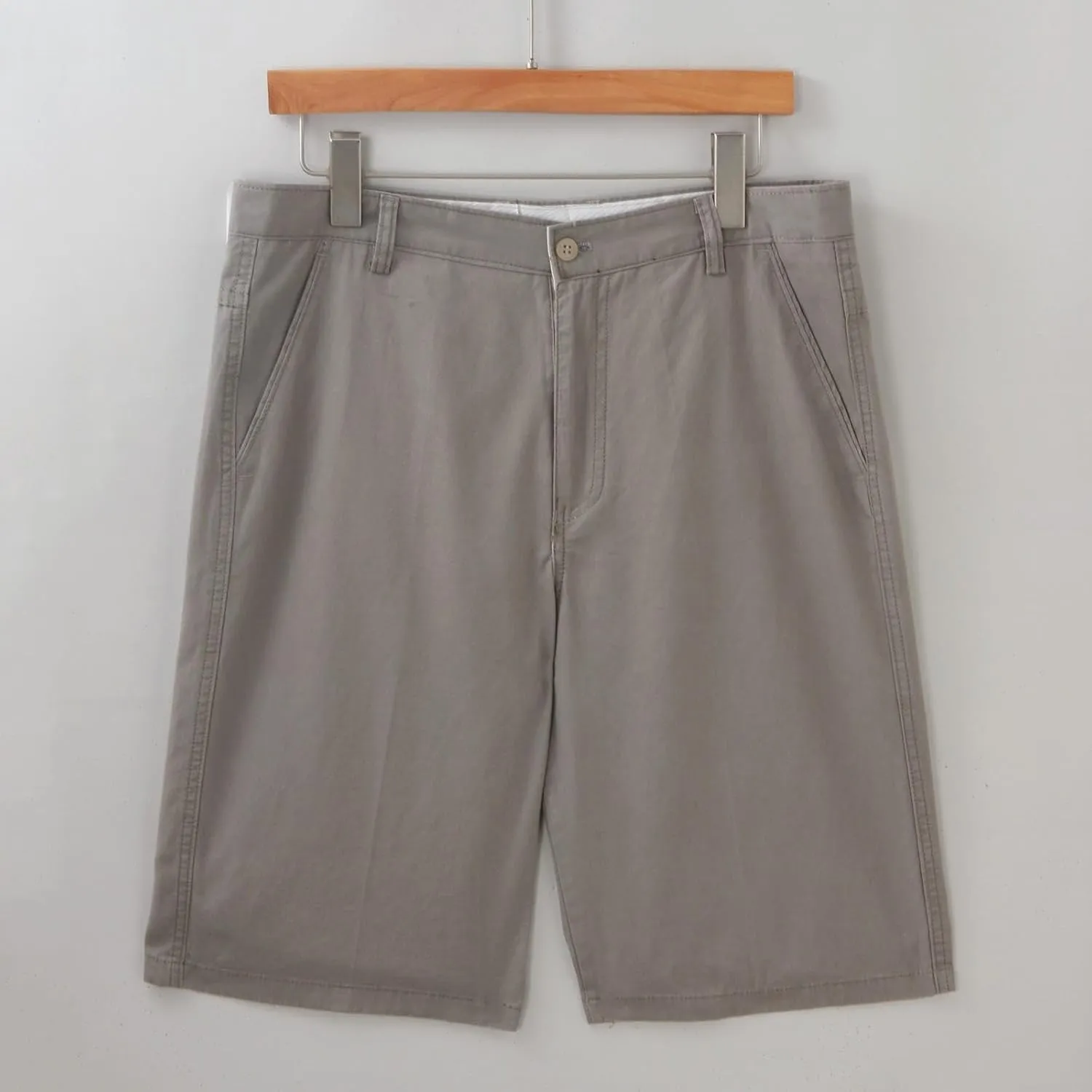 Mens Casual Shorts Cotton Slim Fit Chino Shorts Summer Flat Front Shorts with Pockets Travel Hawaii Lounge Holiday Beach