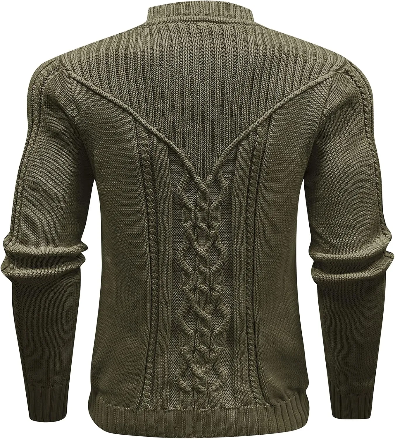 Men's Pullover Long Sleeve Crewneck Knitted Sweater