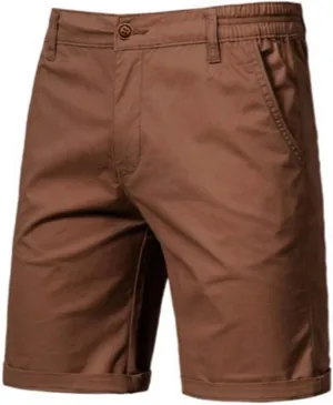 Men's Slim-Fit 5" Shorts Lightweight Outdoor Cargo Short Classic Stretch Chino Shorts Athletic Hiking Tactical Pants