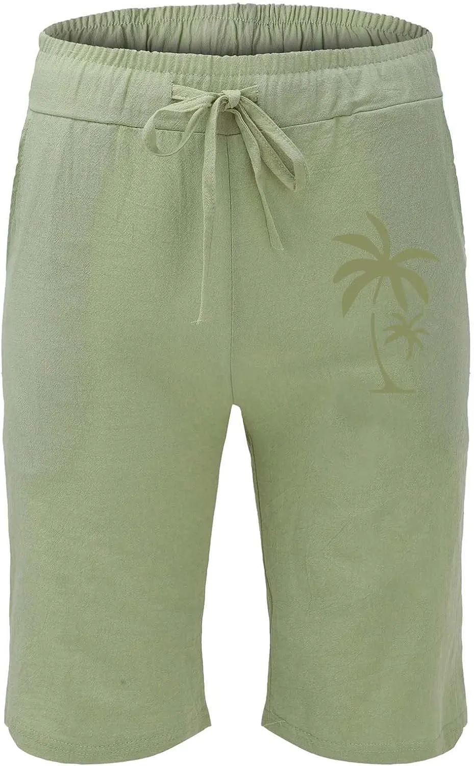 Mens Summer Cotton Linen Shorts Fashion Slim Five Minute Pants Beach Shorts Men'S Cotton Mens Summer Cotton Linen
