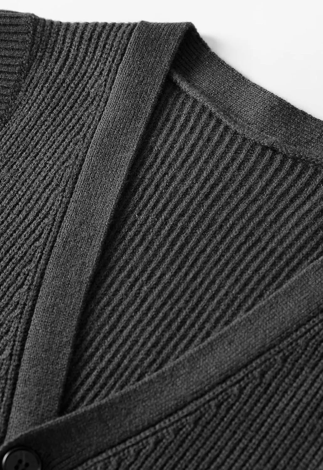 Men's Sweater Vest V-Neck Sleeveless Knitted Button Cardigan DXL Big and Tall Vest