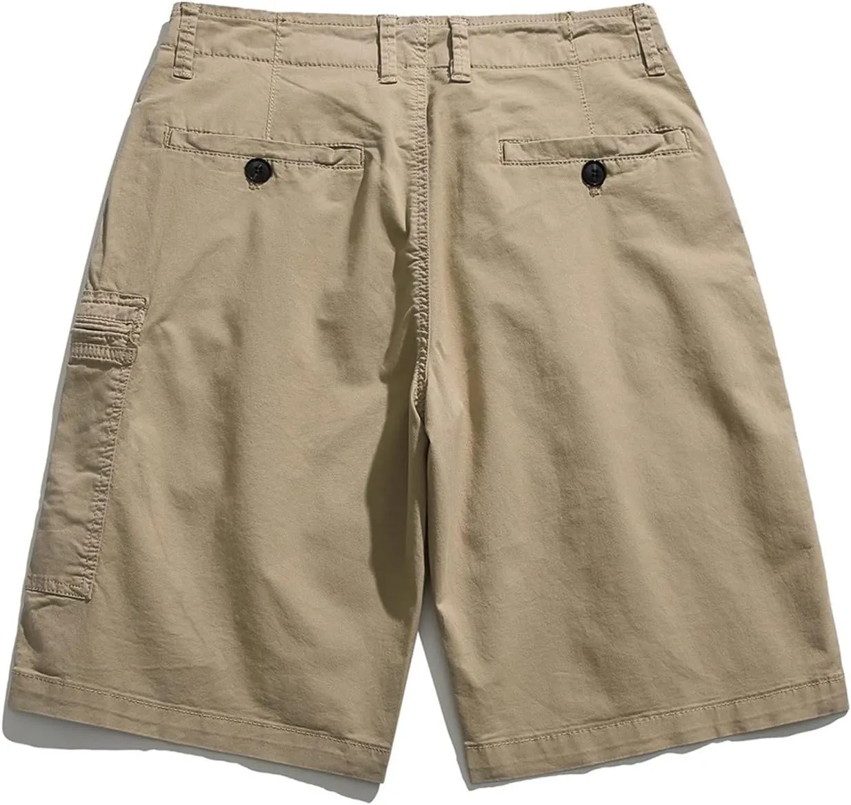 Muscularfit Mens Cotton Shorts with Pockets Summer Regular and Big & Tall Cargo Shorts Slim Fit Outdoor Sport Linen Shorts