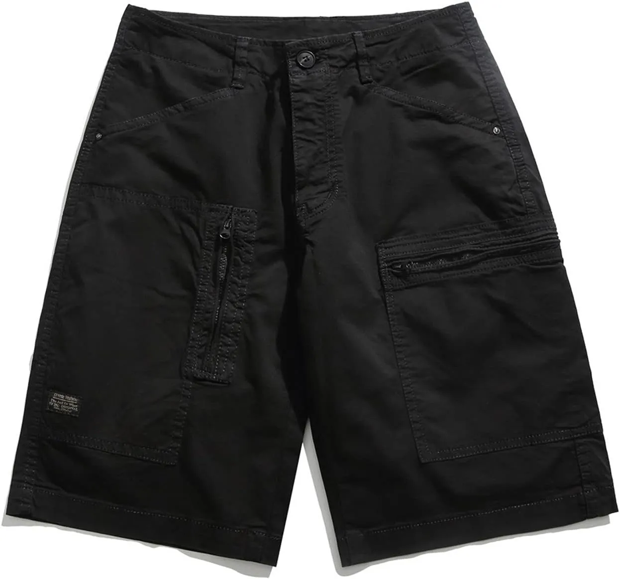 Muscularfit Mens Cotton Shorts with Pockets Summer Regular and Big & Tall Cargo Shorts Slim Fit Outdoor Sport Linen Shorts