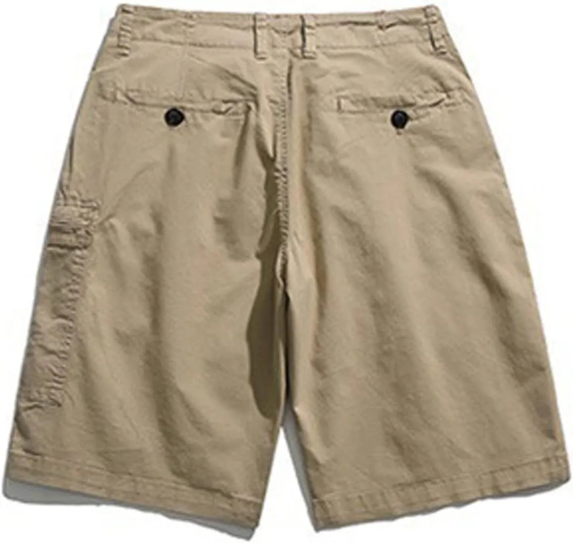 Muscularfit Mens Cotton Shorts with Pockets Summer Regular and Big & Tall Cargo Shorts Slim Fit Outdoor Sport Linen Shorts