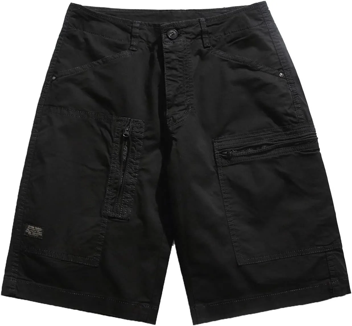 Muscularfit Mens Cotton Shorts with Pockets Summer Regular and Big & Tall Cargo Shorts Slim Fit Outdoor Sport Linen Shorts