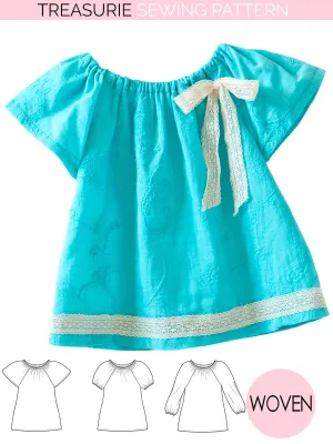 NATALIE - BABY Peasant Top Pattern  (0-24 Months)
