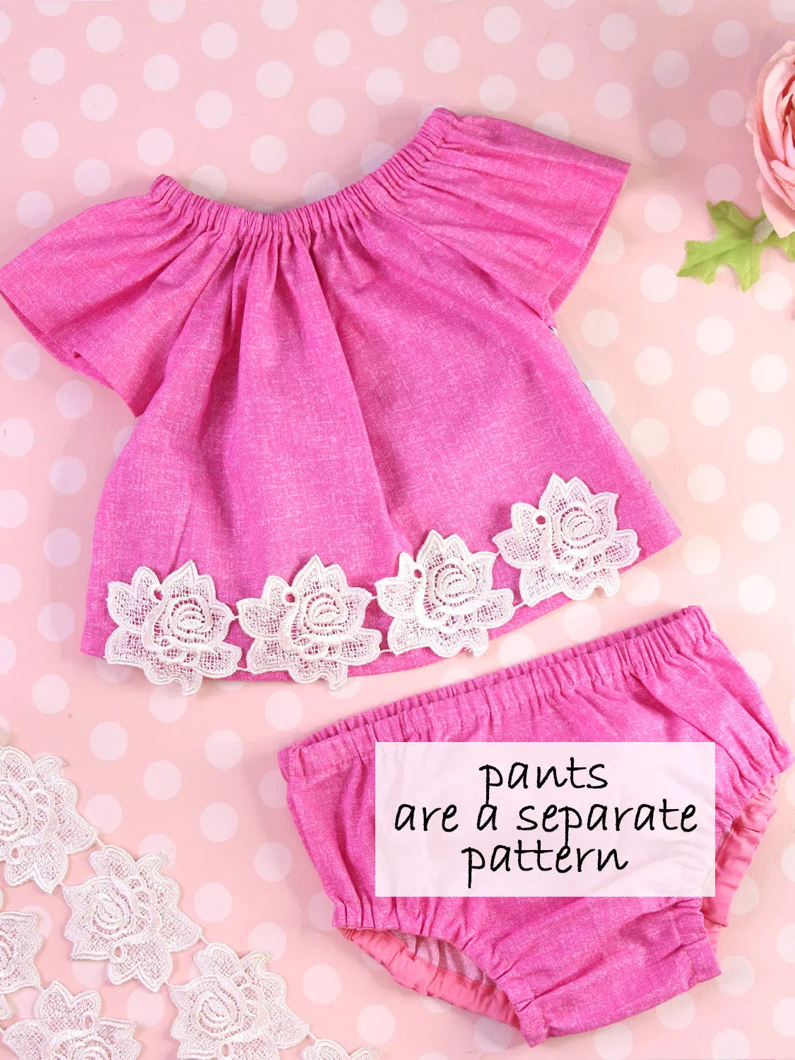NATALIE - BABY Peasant Top Pattern  (0-24 Months)