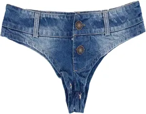 Naturemore Hot Mini Shorts Denim Stretchable Cut Off Low Rise Waist Sexy Micro Jeans Hot Pants for Woman Girls Tee