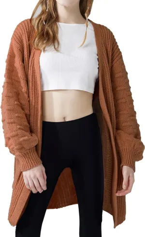 noflik Women's Oversized Sweater Cardigan with Pockets