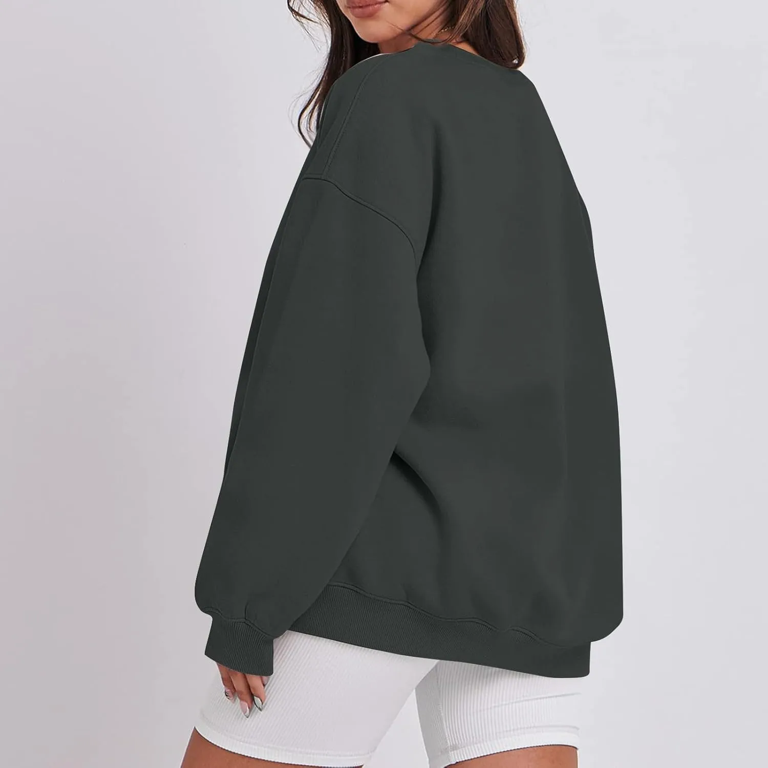 Oversized Sweatshirt for Women Y2K Crewneck Pullover Hoodie Lightweight Sweaters Fall Fashion for Women 2024