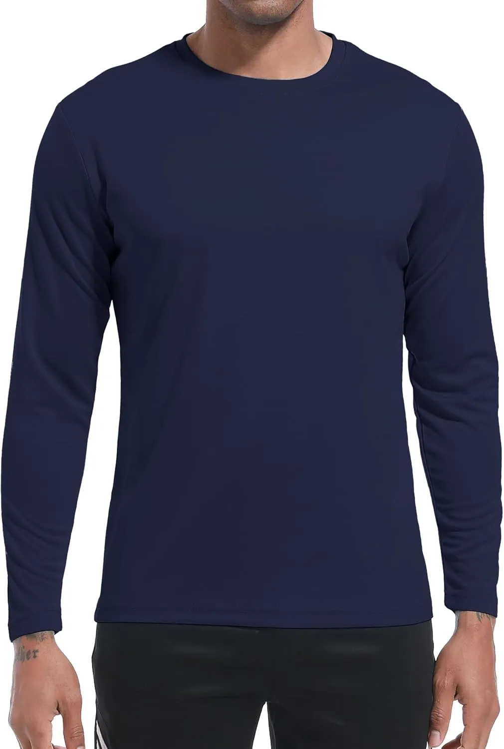 OYGSieg 6 Pack Long Sleeve Shirts for Men Moisture Wicking UPF SPF Sun Protection Tee Shirts Workout T Shirts Casual