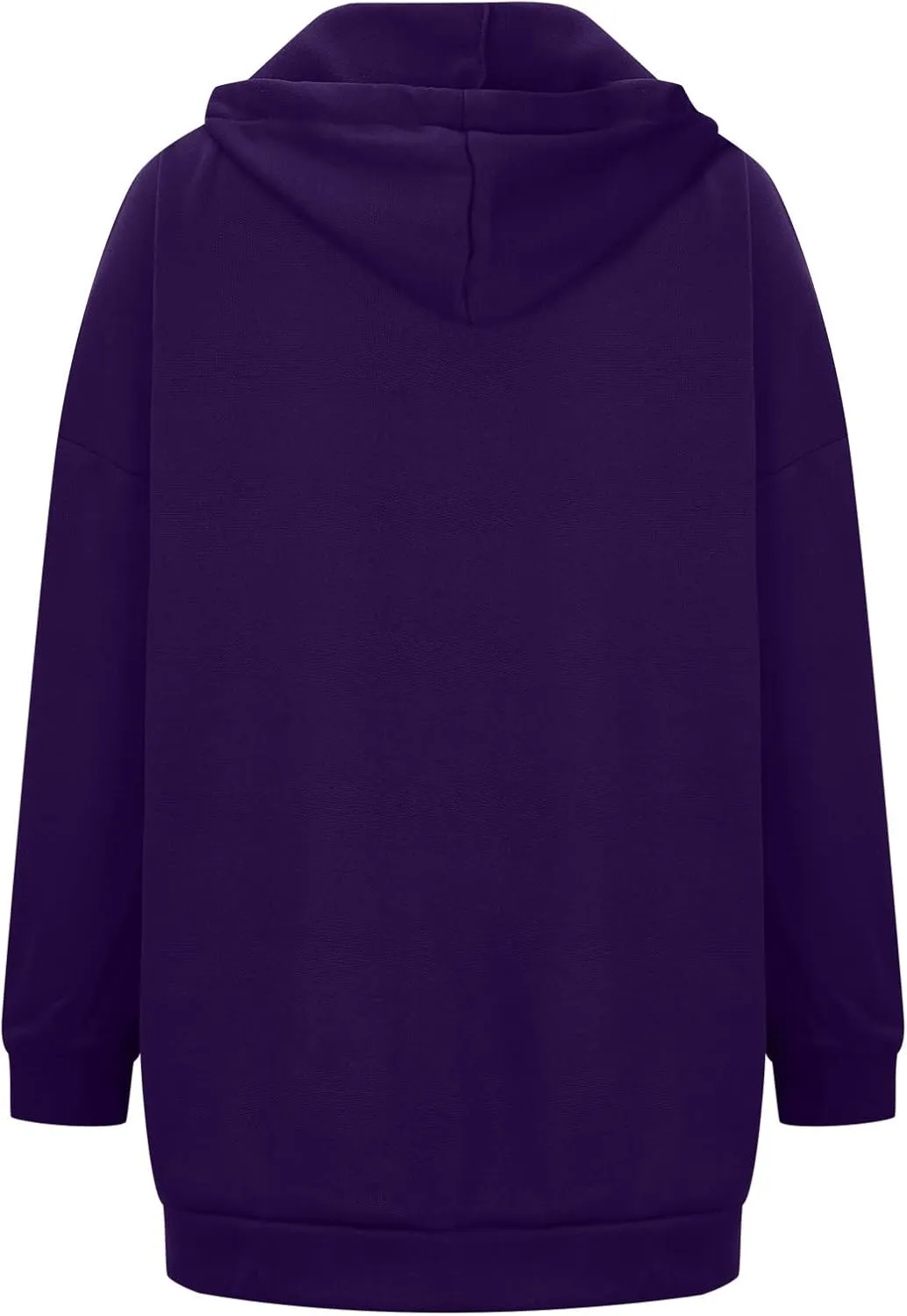 Plus Size Zip Up Hoodies For Women Casual Long Sleeve Hooded Long Sweatshirts Fall Fashion Winter Jackets With Pockets