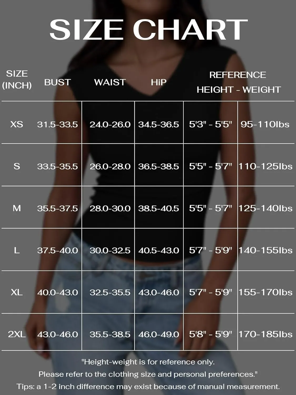 REORIA Womens Sleeveless V Neck Tank Tops Basic Tops Cap Sleeve T Shirt Tee Spring Summer Tops Casual Slim Fit Ribbed Top