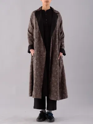 Reversible Temari Trench Coat Charcoal
