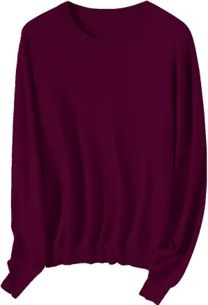 SANGTREE Women's Crewneck Soft Knit Pullover Sweater
