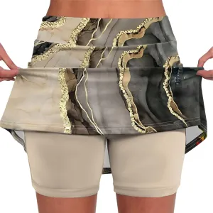 Skirts for Women Lightweight Joggers Athletic Workout Skorts Printed Sports Pants Tummy Control Athletic Shorts