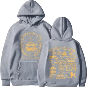 Stars Hollow Sweatshirt Where You Lead I Will Follow Sweatshirts Connecticut 1779 Oversized Hoodie Winter Clothes