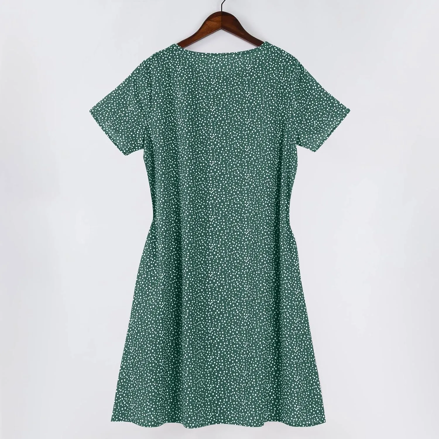 Summer Dresses for Women 2025 Trendy Casual Short Sleeve Flowy Boho Petite Tshirt Dress Beach Vacation Clothes