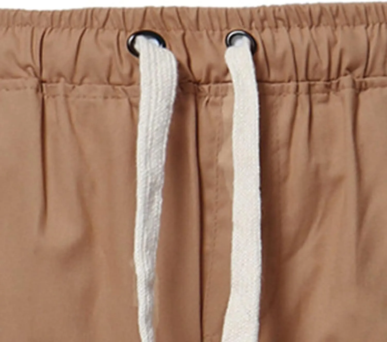 Summer Stripe Drawstring Hiking Fitness Cargo Shorts Tactical Training Golf Overalls Sweatpants Men Fishing Camping Shorts