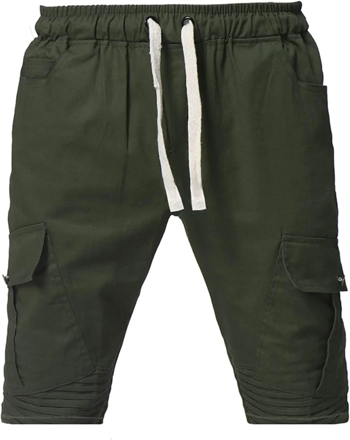 Summer Stripe Drawstring Hiking Fitness Cargo Shorts Tactical Training Golf Overalls Sweatpants Men Fishing Camping Shorts