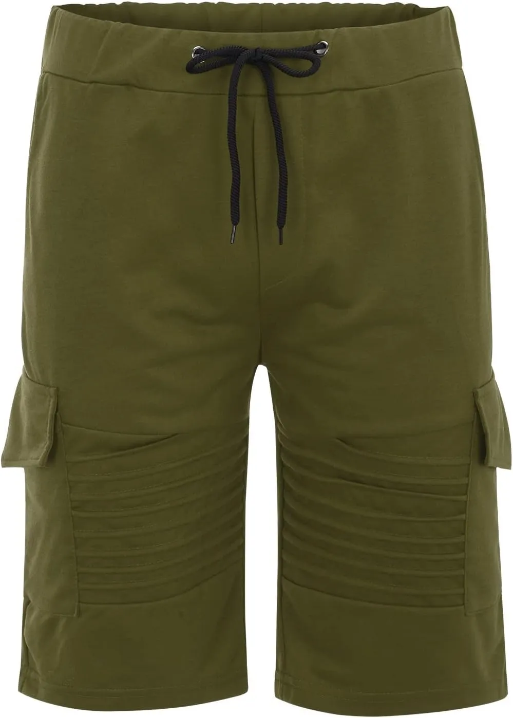 Summer Stripe Drawstring Hiking Fitness Cargo Shorts Tactical Training Golf Overalls Sweatpants Men Fishing Camping Shorts