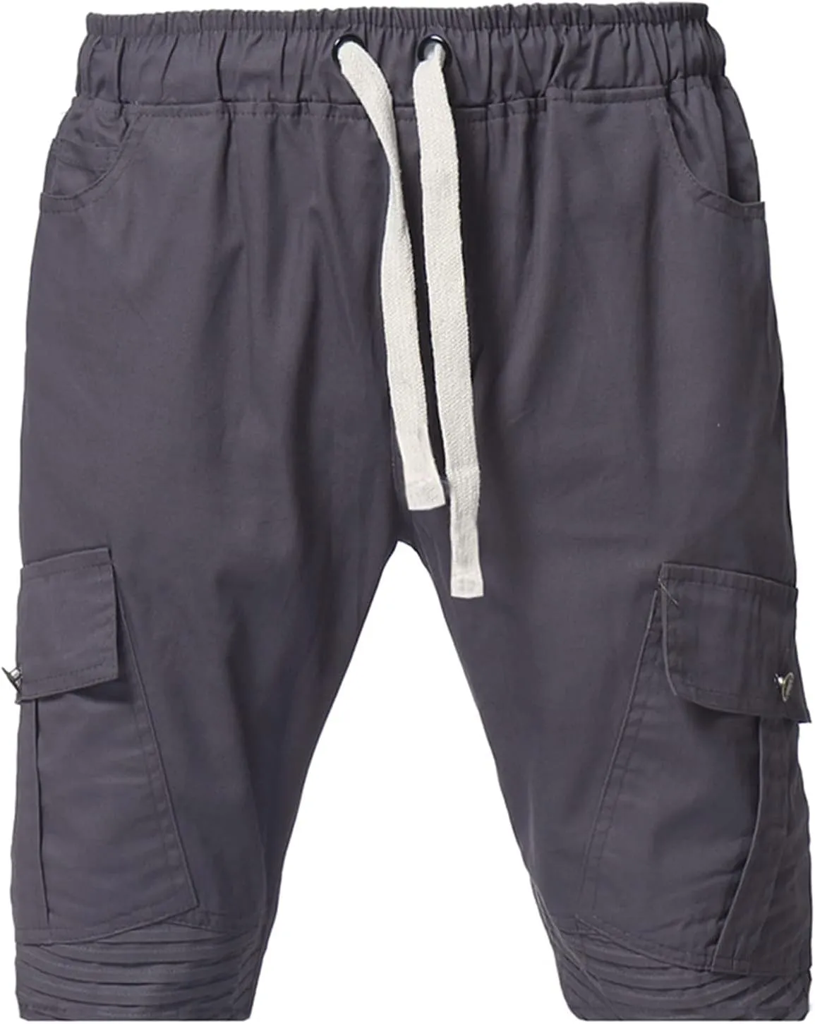 Summer Stripe Drawstring Hiking Fitness Cargo Shorts Tactical Training Golf Overalls Sweatpants Men Fishing Camping Shorts