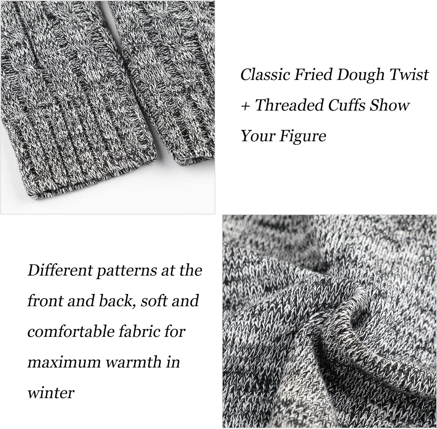 Suwangi Men's Cardigan Sweater Cable Knitted Shawl Collar Cardigans for Men V Neck Long-Sleeve Button-Down Slim Fit Sweater