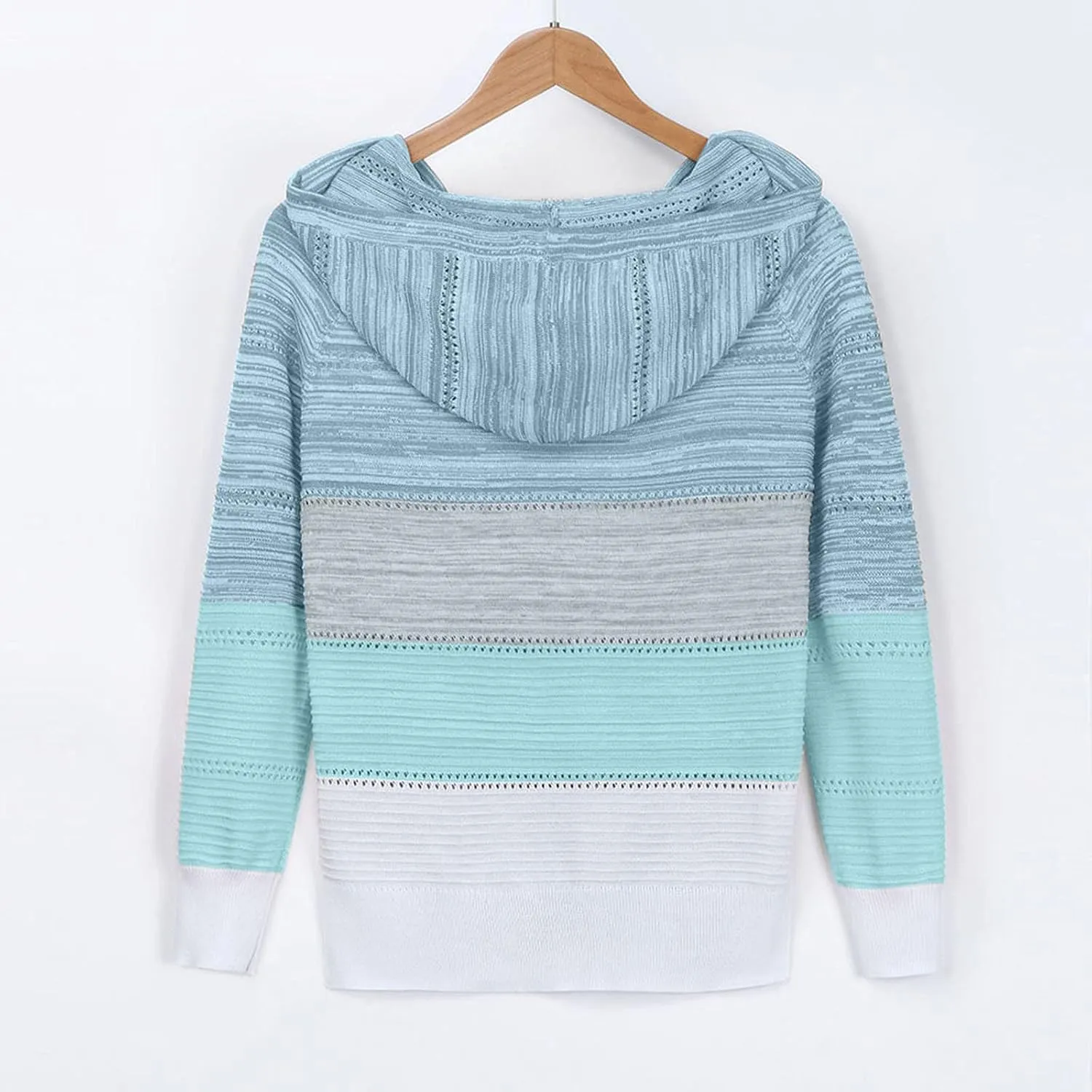Sweatshirts for Women Sweaters for Women 2023 Womens Pullover Hooded Sweatshirts Color Block Long Sleeve Tops