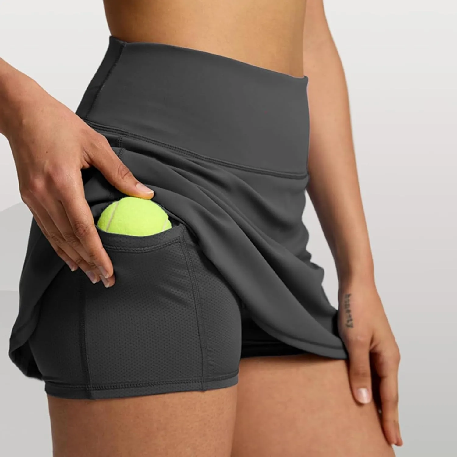 Tennis Skirts for Women with Shorts High Waisted Athletic Golf Skorts with Pockets Summer Flowy Lightweight Outfits