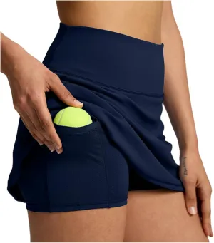 Tennis Skorts for Women Elastic High Waisted Athletic Golf Shorts Summer Fashion Soft Comfortable Skirts with Pockets
