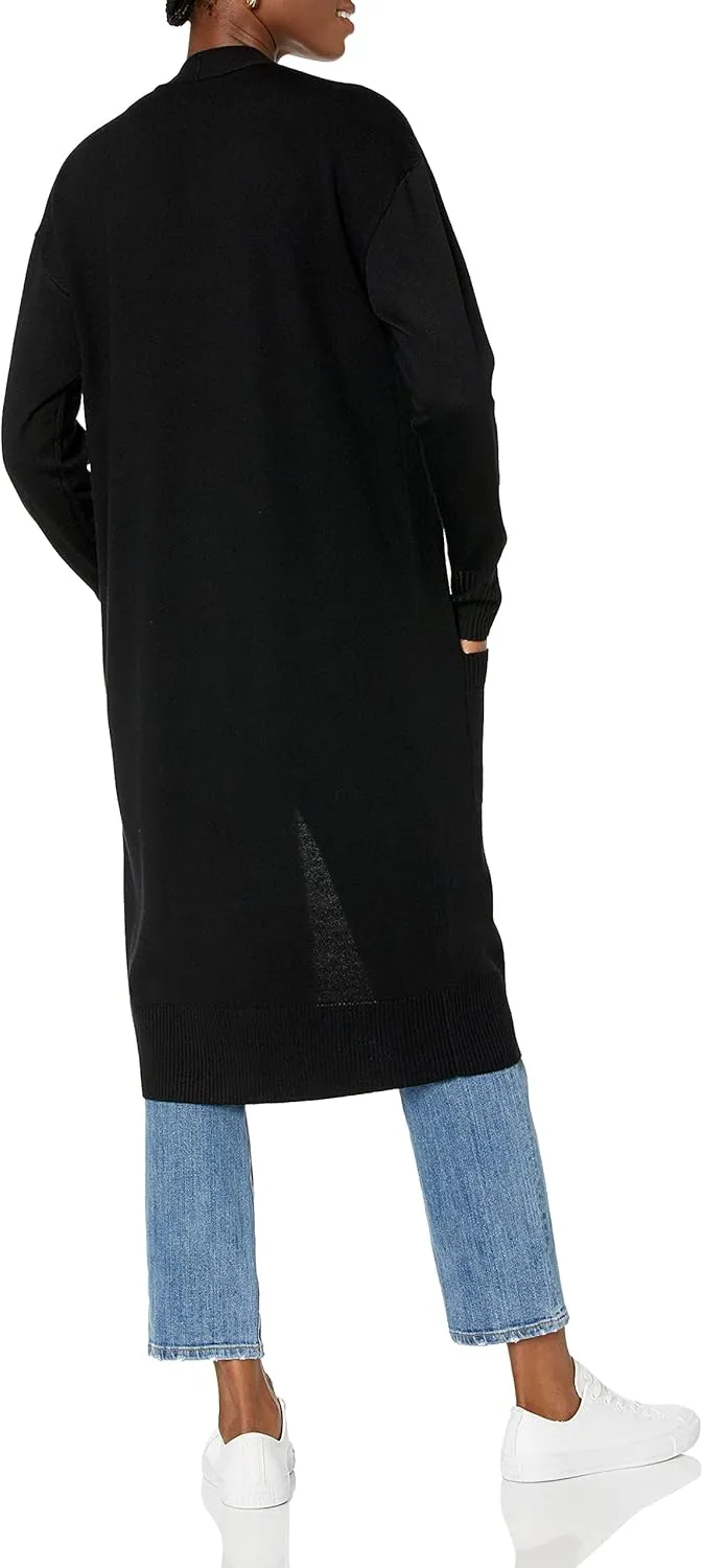 The Drop Women's Daisy Long Cardigan Sweater