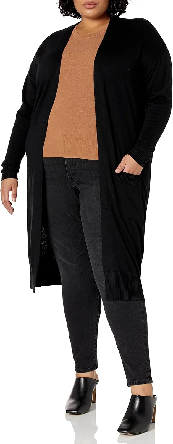 The Drop Women's Daisy Long Cardigan Sweater