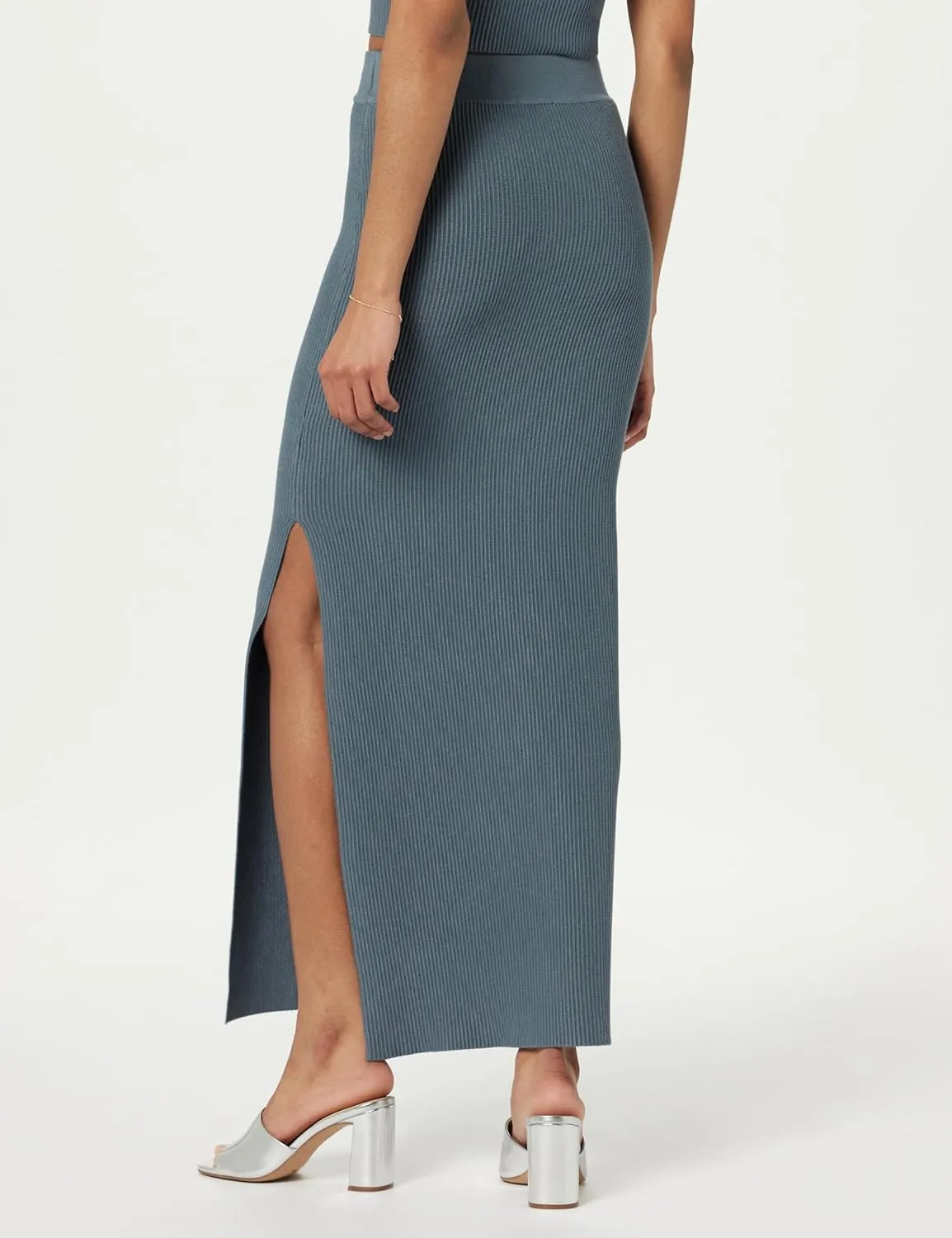 The Drop Women's Tyler Ribbed Sweater Skirt