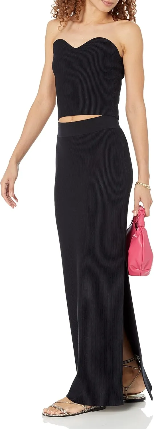 The Drop Women's Tyler Ribbed Sweater Skirt