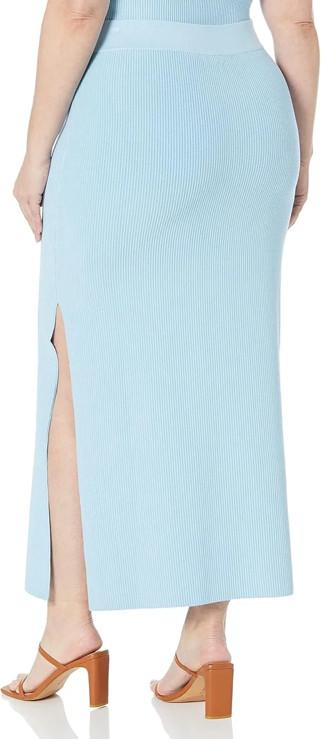 The Drop Women's Tyler Ribbed Sweater Skirt