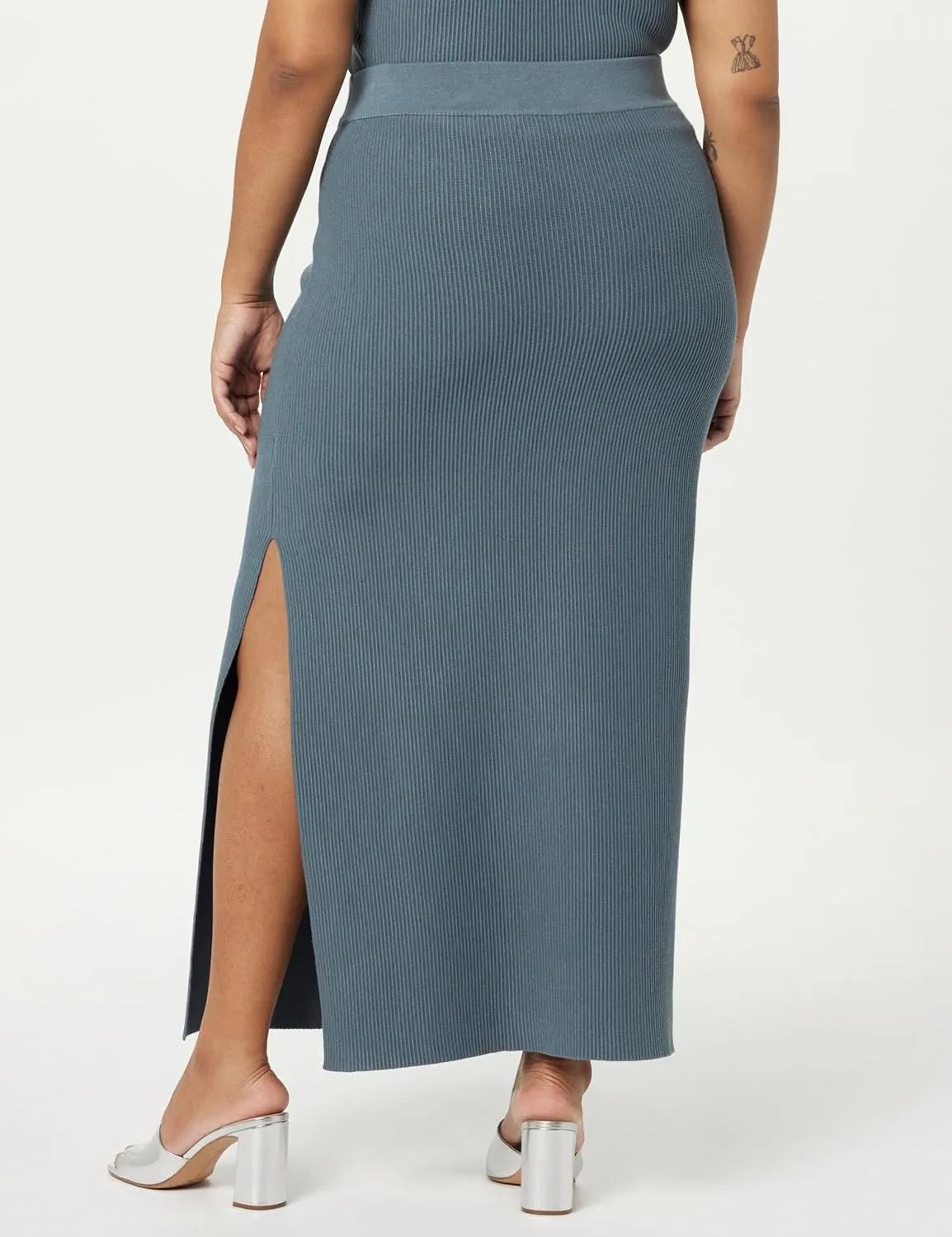 The Drop Women's Tyler Ribbed Sweater Skirt