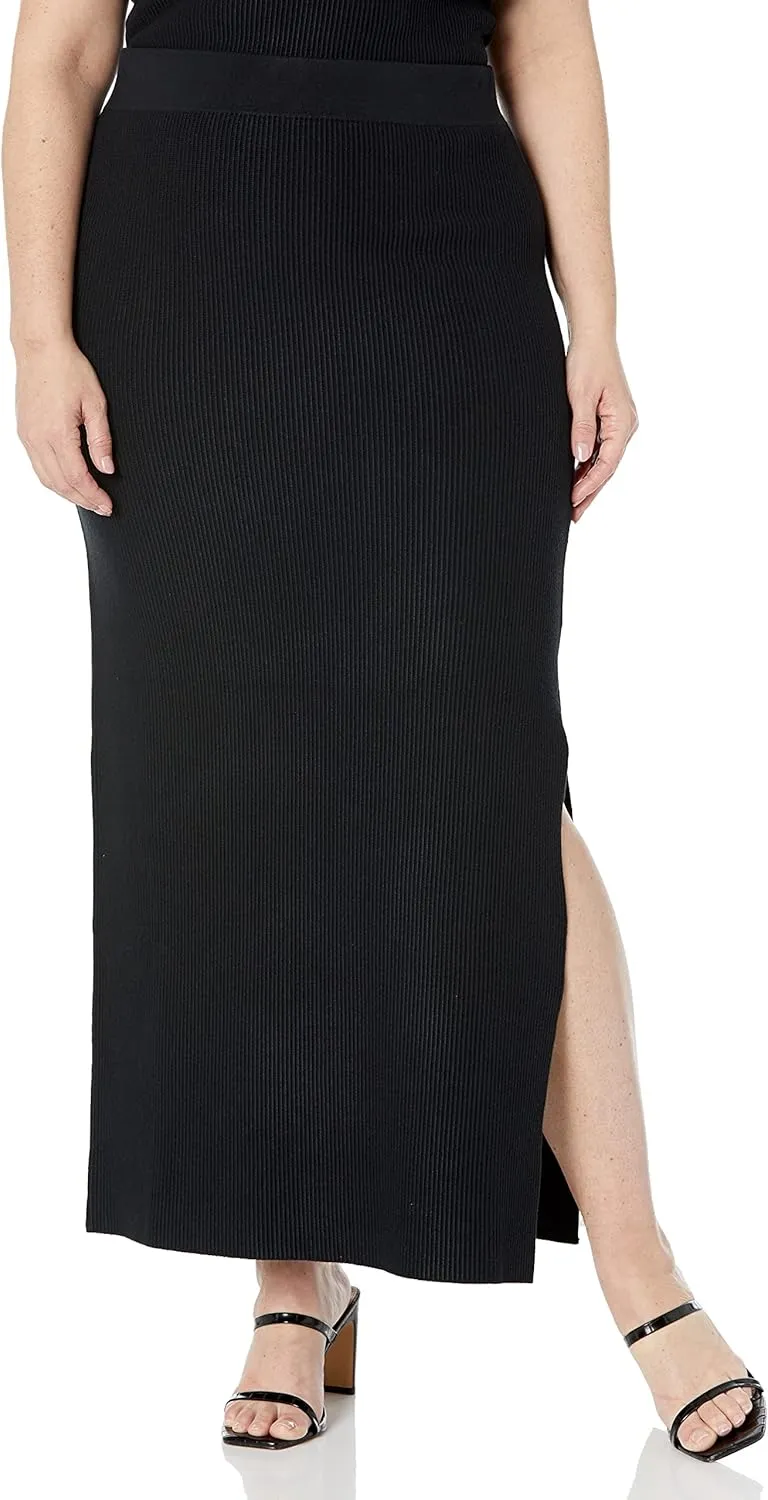 The Drop Women's Tyler Ribbed Sweater Skirt