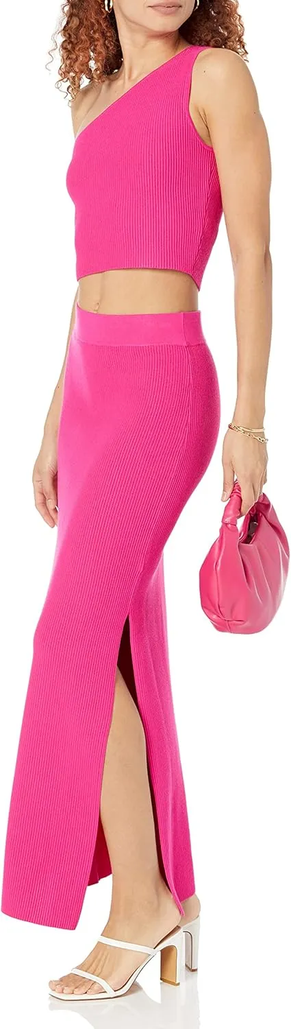 The Drop Women's Tyler Ribbed Sweater Skirt