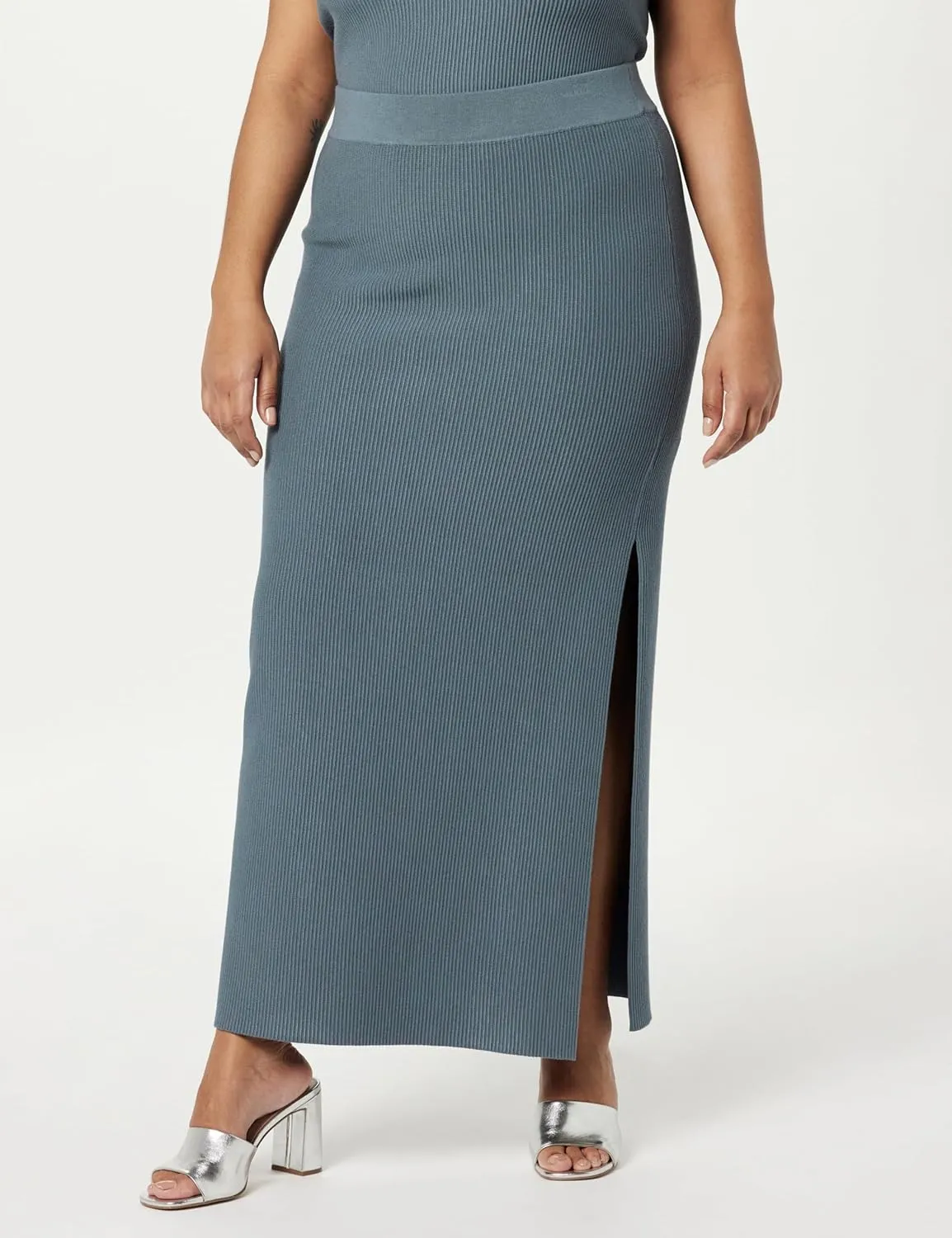 The Drop Women's Tyler Ribbed Sweater Skirt