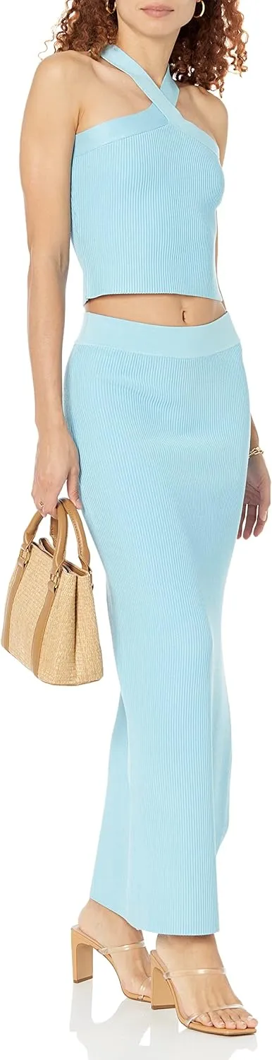 The Drop Women's Tyler Ribbed Sweater Skirt